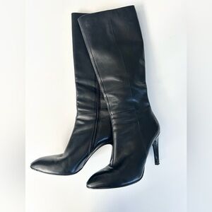Via Spiga Classic Black Heeled Boots